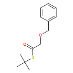 Ethanethioic acid, 2-(phenylmethoxy)-, S-(1,1-dimethylethyl) ester