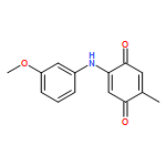 2-(3-METHOXYANILINO)-5-METHYLCYCLOHEXA-2,5-DIENE-1,4-DIONE