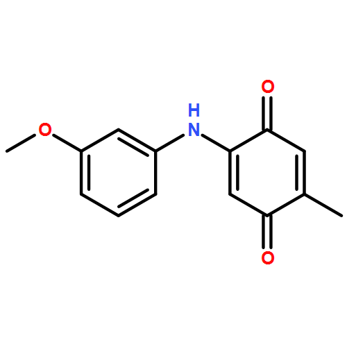 2-(3-METHOXYANILINO)-5-METHYLCYCLOHEXA-2,5-DIENE-1,4-DIONE
