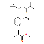 2-Propenoic acid, 2-methyl-, methyl ester, polymer with ethenylbenzene and 2-oxiranylmethyl 2-methyl-2-propenoate