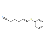 6-PHENYLSULFANYLHEX-5-ENENITRILE
