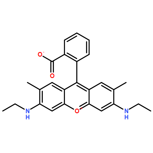 Xanthylium,9-(2-carboxyphenyl)-3,6-bis(ethylamino)-2,7-dimethyl-, inner salt