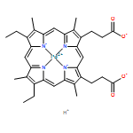 Palladate(2-), [7,12-diethyl-3,8,13,17-tetramethyl-21H,23H-porphine-2,18-dipropanoato(4-)-κN21,κN22,κN23,κN24]-, hydrogen (1:1), (SP-4-2)-