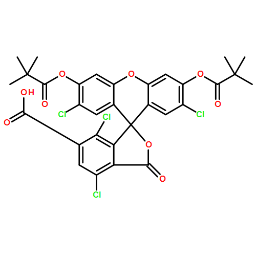 2',4,7,7'-TETRACHLORO-3',6'-BIS[(2,2-DIMETHYLPROPANOYL)OXY]-3-OXO<WBR />-3H-SPIRO[2-BENZOFURAN-1,9'-XANTHENE]-6-CARBOXYLIC ACID 