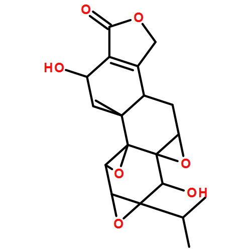 Trisoxireno[4b,5:6,7:8a,9]phenanthro[1,2-c]furan-1(3H)-one, 3b,4,4a,6,6a,7a,7b,8b,9,10-decahydro-6,10-dihydroxy-8b-methyl-6a-(1-methylethyl)-,