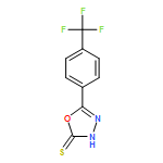 1,3,4-Oxadiazole-2(3H)-thione, 5-[4-(trifluoromethyl)phenyl]-