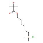 Propanoic acid, 2-bromo-2-methyl-, 6-(chlorodimethylsilyl)hexyl ester