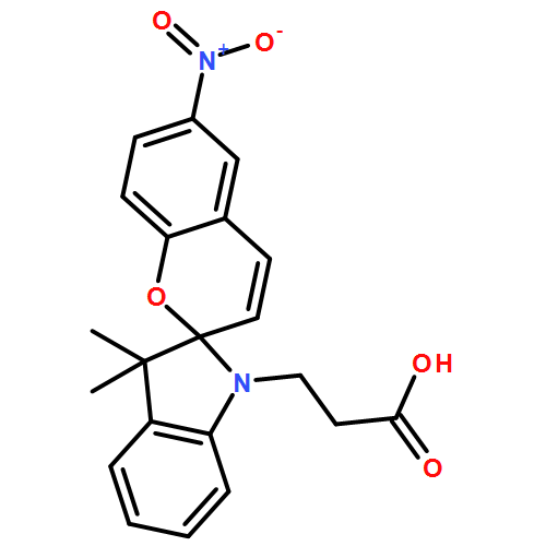 Spiro[2H-1-benzopyran-2,2'-[2H]indole]-1'(3'H)-propanoic acid, 3',3'-dimethyl-6-nitro-