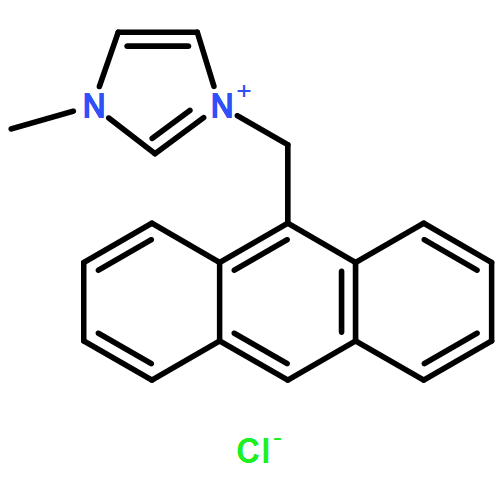 1H-Imidazolium, 1-(9-anthracenylmethyl)-3-methyl-, chloride