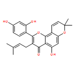 4H,8H-Benzo[1,2-b:3,4-b']dipyran-4-one, 2-(2,4-dihydroxyphenyl)-5-hydroxy-8,8-dimethyl-3-(3-methyl-2-buten-1-yl)-