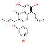 4H-1-Benzopyran-4-one, 2-(2,4-dihydroxyphenyl)-5,7-dihydroxy-3,8-bis(3-methyl-2-buten-1-yl)-