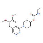 Carbamic acid, N-ethyl-, 1-(6,7-dimethoxy-1-phthalazinyl)-4-piperidinyl ester
