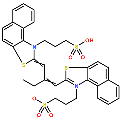Naphtho[1,2-d]thiazolium,1-(3-sulfopropyl)-2-[2-[[1-(3-sulfopropyl)naphtho[1,2-d]thiazol-2(1H)-ylidene]methyl]-1-buten-1-yl]-,inner salt