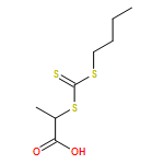 Propanoic acid, 2-[[(butylthio)thioxomethyl]thio]-