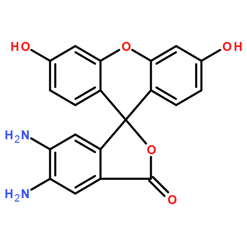 Spiro[isobenzofuran-1(3H),9'-[9H]xanthen]-3-one,5,6-diamino-3',6'-dihydroxy-