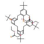 Acetic acid, 2,2'-[[5,11,17,23-tetrakis(1,1-dimethylethyl)-26,28-dihydroxypentacyclo[19.3.1.13,7.19,13.115,19]octacosa-1(25),3,5,7(28),9,11,13(27),15,17,19(26),21,23-dodecaene-25,27-diyl]bis(oxy)]bis-, 1,1'-diethyl ester