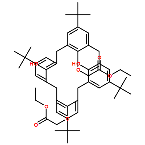 Acetic acid, 2,2'-[[5,11,17,23-tetrakis(1,1-dimethylethyl)-26,28-dihydroxypentacyclo[19.3.1.13,7.19,13.115,19]octacosa-1(25),3,5,7(28),9,11,13(27),15,17,19(26),21,23-dodecaene-25,27-diyl]bis(oxy)]bis-, 1,1'-diethyl ester