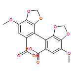 [4,4'-Bi-1,3-benzodioxole]-5,5'-dicarboxylic acid, 7,7'-dimethoxy-