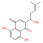 1,4-Naphthalenedione, 5,8-dihydroxy-2-(1-hydroxy-4-methyl-3-penten-1-yl)-