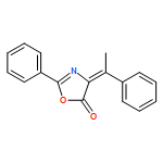 5(4H)-Oxazolone, 2-phenyl-4-(1-phenylethylidene)-, (4E)-