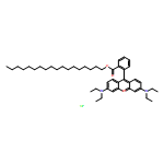 Xanthylium,3,6-bis(diethylamino)-9-[2-[(octadecyloxy)carbonyl]phenyl]-, chloride (1:1)