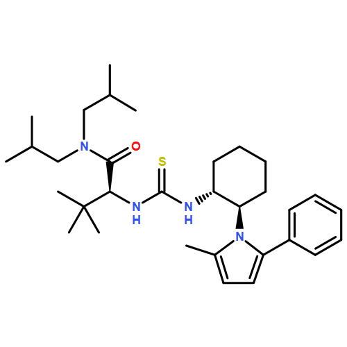 Butanamide,3,3-dimethyl-2-[[[[(1R,2R)-2-(2-methyl-5-phenyl-1H-pyrrol-1-yl)cyclohexyl]amino]thioxomethyl]amino]-N,N-bis(2-methylpropyl)-,(2S)-