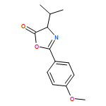 5(4H)-Oxazolone, 2-(4-methoxyphenyl)-4-(1-methylethyl)-
