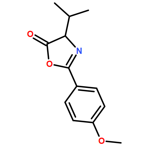 5(4H)-Oxazolone, 2-(4-methoxyphenyl)-4-(1-methylethyl)-
