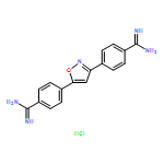 Benzenecarboximidamide, 4,4'-(3,5-isoxazolediyl)bis-, hydrochloride (1:2)