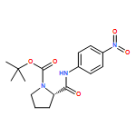1-Pyrrolidinecarboxylic acid, 2-[[(4-nitrophenyl)amino]carbonyl]-,1,1-dimethylethyl ester, (2S)-